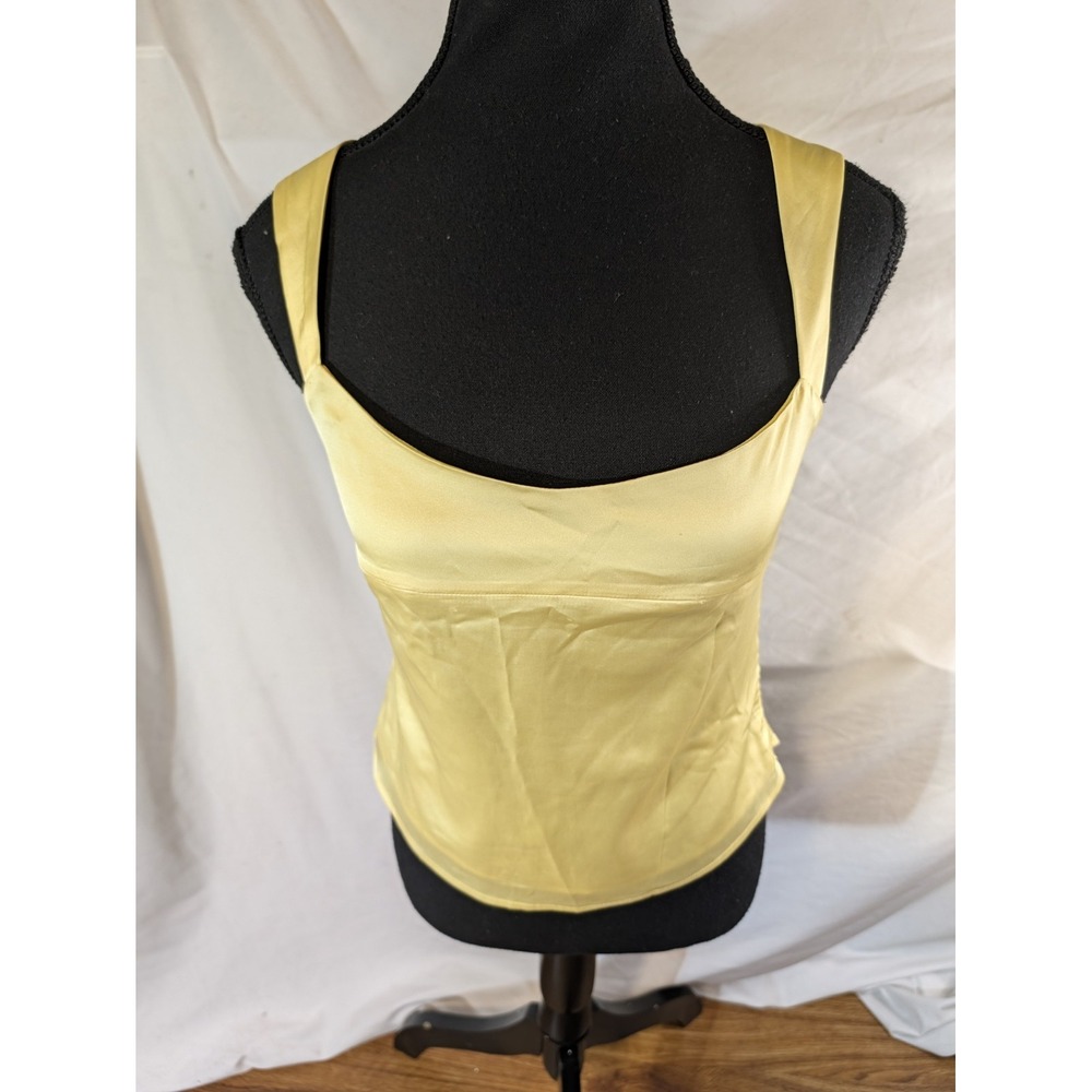 NWT Peppermayo Size 4 Sunshine Yellow Lylah Satin Top